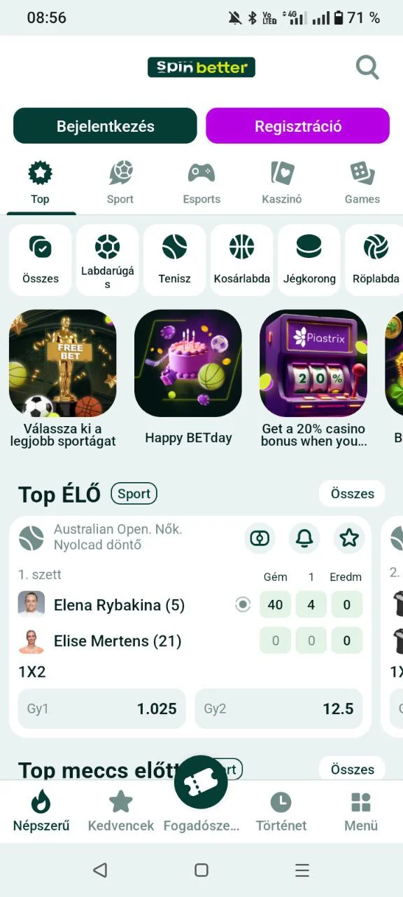 SpinBetter promóciós kód